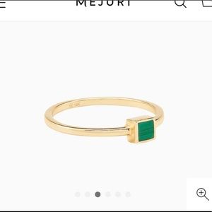 Mejuri Malachite Square Ring